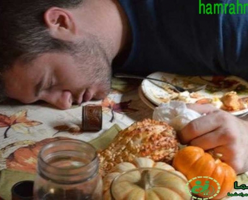 مضرات خوابیدن بعد از غذا