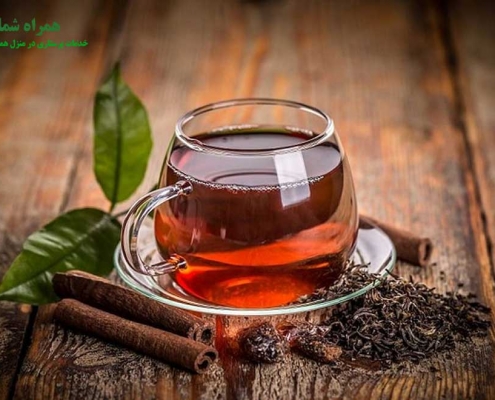 شستشوی چشم با چای