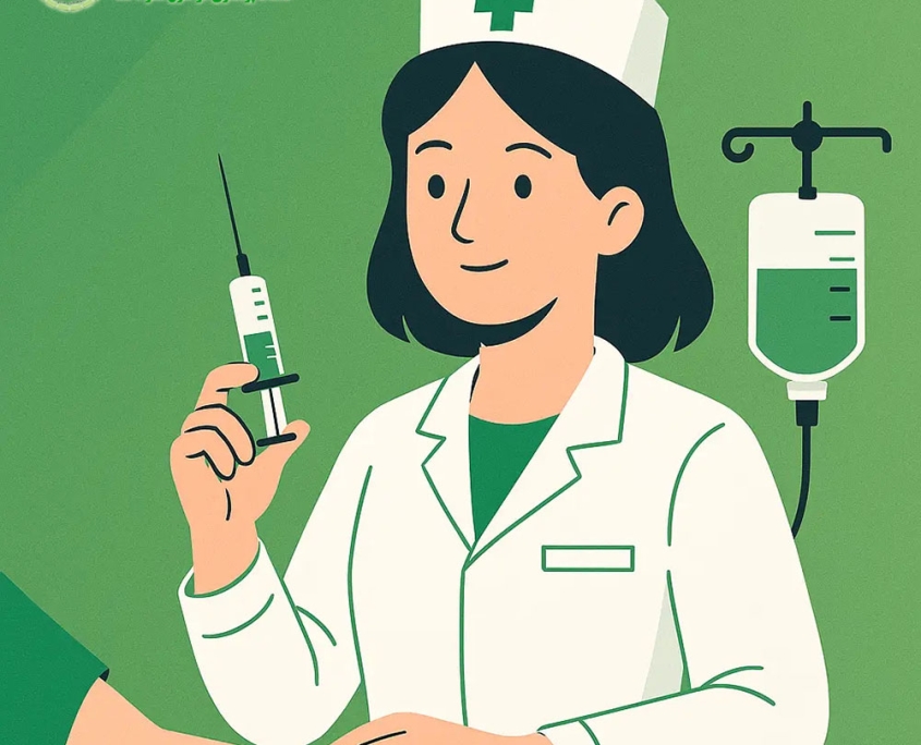 خدمات پرستاری در منزل برای تزریقات و پانسمان